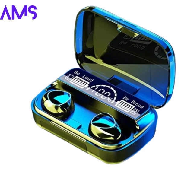 M10 True Wireless Earbuds Airpods M10 Air buds : Bluetooth with Noise-Cancelling, Touch Control - Perfect for Sports & Gaming